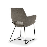 Navarra armchair R 2031, approx. W 60, H 87, SH 46, AH 67, D 62, SD 46 cm, frame: RAL 6022 olive green, pine 45 swamp green (C) fabric (2% linen, 23% cotton, 4% acrylic, 71% polyester)