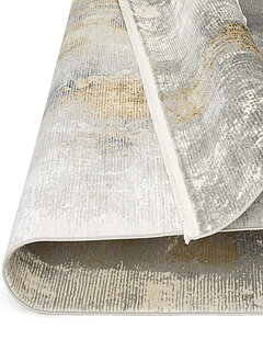 Teppich JustB!TE250, Fb. 947 grau-gold, 70 % Viskose, 30 % Polyacryl, gewebt
