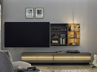 Funktionsdetail Wohnwand