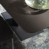 Nova: Esstisch 2017ca. 220 x 100, H 77 cmGestell: BP 100 anthrazit ; Platte Keramik LCS 3510 Spachtel Bootsform