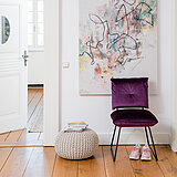 Esszimmerstuhl Pinero in Stoff Iyon Aubergine von Musterring