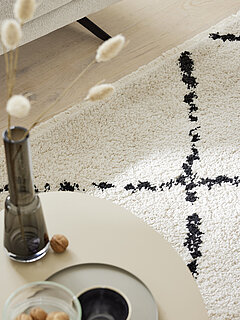 Teppich MR Bergen Donna in Fb. Beige und Fb. Schwarz von Musterring