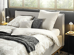 Musterring Heimtextilien: Bettwäsche Blossom mit Reißverschluss in Fb. Beige von Musterring