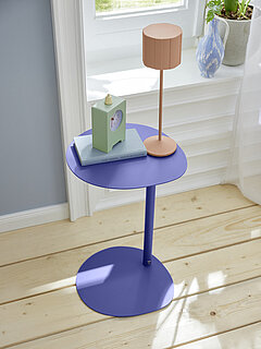 Outdoor-Akku-Tischleuchte MARISA, blush (MR54481140) ca. Ø 11 cm, Höhe ca. 39 cm, akkubetrieben inkl. USB-Ladekabel, integrierter Dimmer, Lichtfarbe stufenlos einstellbar, On/Off Touch Funktion, Schutzart IP 44, 3,5 Watt / 420 Lumen / 2300-4000 Kelvin, Leuchtdauer 10 Stunden, Ladedauer 5 Stunden