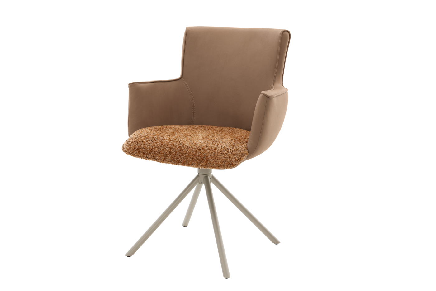 Esszimmer Hannis Stuhl in Fb. Braun/Orange von Musterring Esszimmer Hannis Stuhl in Fb. Braun/Orange von Musterring