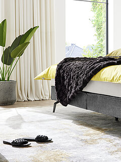 Teppich JustB!TE250, Fb. 947 grau-gold, 70 % Viskose, 30 % Polyacryl, gewebt