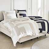 Musterring Heimtextilien: Bettwäsche Slow (77362-030-) mit Reißverschluss, Fb. beige, (100 % Baumwolle (BCI)), Satin, Vorderseite: bedruckt, mehrfarbig, grafisches Muster, Rückseite: einfarbig, ca. 135 x 200 cm / ca.155 x 220 cm / ca. 80 x 80 cm;Bettwäsche Slow (77362-002-) mit Reißverschluss, Fb. schwarz, (100 % Baumwolle (BCI)), Satin, Vorderseite: bedruckt, mehrfarbig, grafisches Muster, Rückseite: einfarbig, ca. 135 x 200 cm / ca.155 x 220 cm / ca. 80 x 80 cm