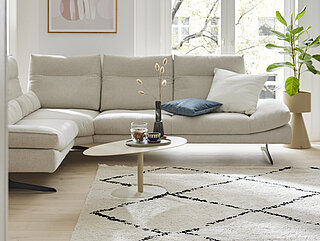 Teppich MR Bergen in Fb. Schwarz und Fb. Beige von Musterring