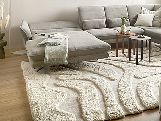 MR Bergen: Teppich Casper, Fb. 12 creme (100 % Polyester)