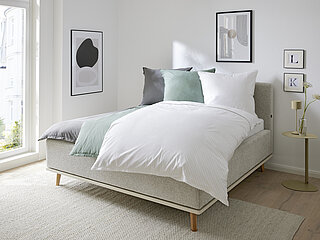 Musterring Heimtextilien Bettwäsche Twist in Fb. Grau, Grün und Weiß von Musterring