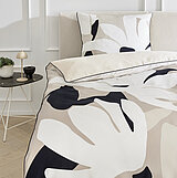 Musterring Heimtextilien Bettwäsche Harmony in Fb. Beige, Schwarz und Weiß von Musterring