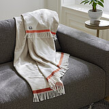 Plaid JustB! Heimtextilien Waves in beige und orange von Musterring