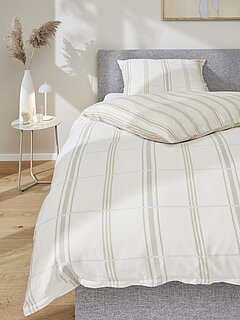 Musterring Heimtextilien Bettwäsche Square in Fb. Beige von Musterring