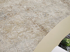 Teppich Amber, Fb. 467 beige-mix, (70 % Viskose, 30 % Polyacryl), ca. 200 x 290 cm