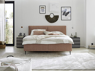 Polsterbett Bari in Fb. Rosa von Musterring