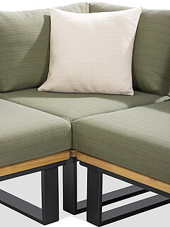 Freilicht: Madeira, Detail Stoff Capri grün 615