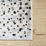 Deluxe Collection: Teppich Colorado, Fb. Point 337 grau-multicolor, 70 % Viskose, 30 % Polyacryl