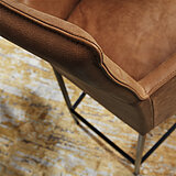 Übergang Lehne-Armteil
Leder Vintage Cognac, Gestell: pulverbeschichtet schwarz