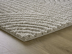 MR Bergen: Teppich Joris, Fb. 11 weiß (100 % Polyester)