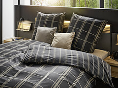 Musterring Heimtextilien Bettwäsche Square in Fb. Schwarz von Musterring