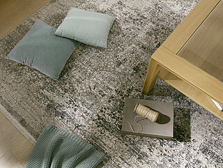 Kollektion: Deluxe Collection Teppich Apollo, Fb. 669 grau-mix, 70 % Viskose, 30 % Polyacryl