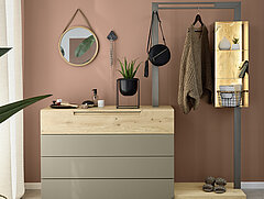 Schlafzimmer Jovanna in Lack Braun und Wildeiche von Musterring