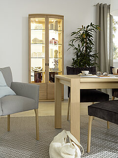 Vtrine 85010, Asteiche, ca. B 90, H 218, T 39 cm